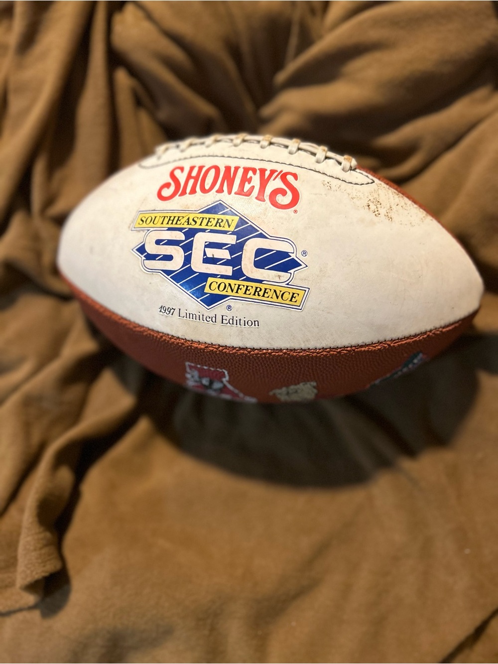 1997 Limited Edition SEC Football Collectible Text Print - Black